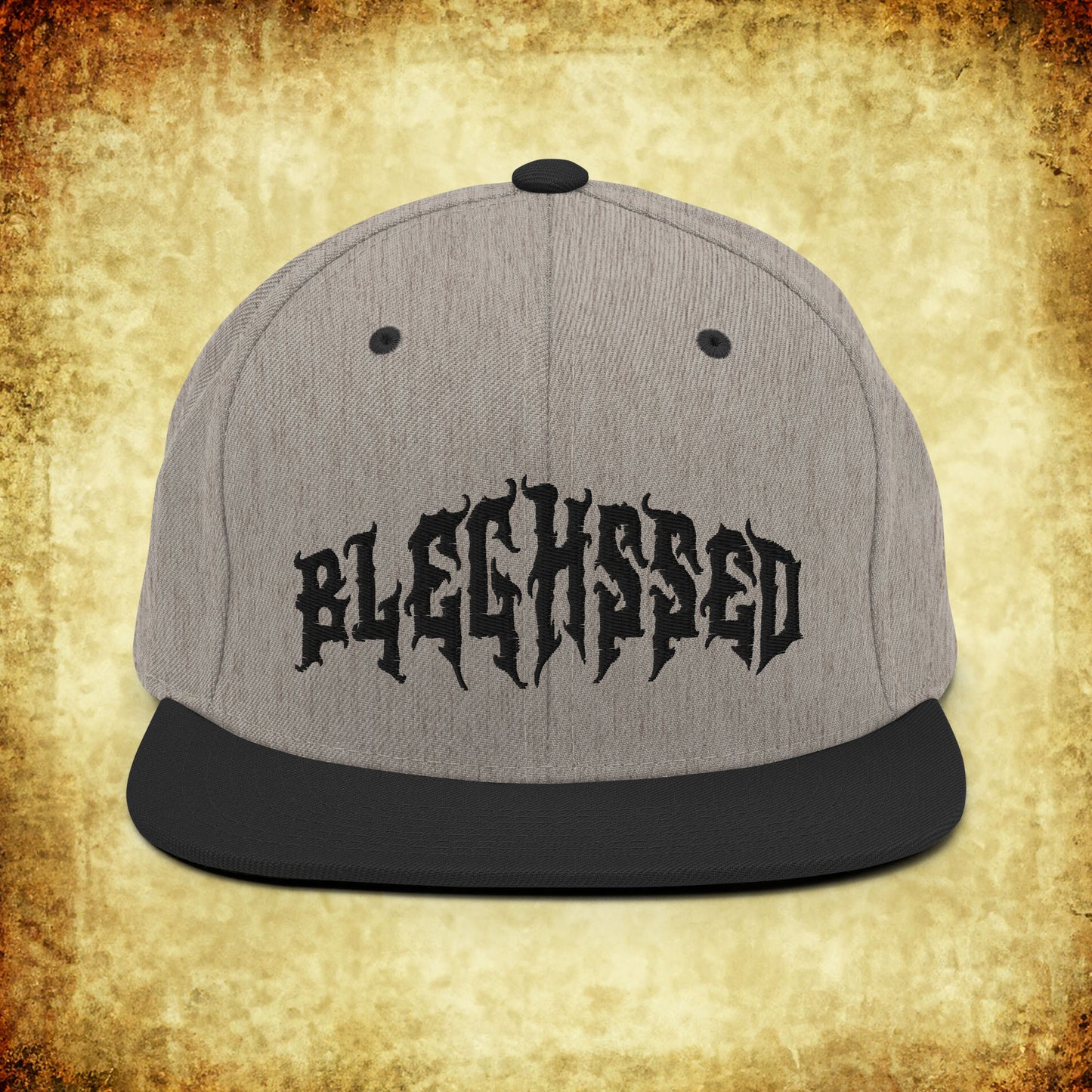 Bleghssed Heather Snapback Hat