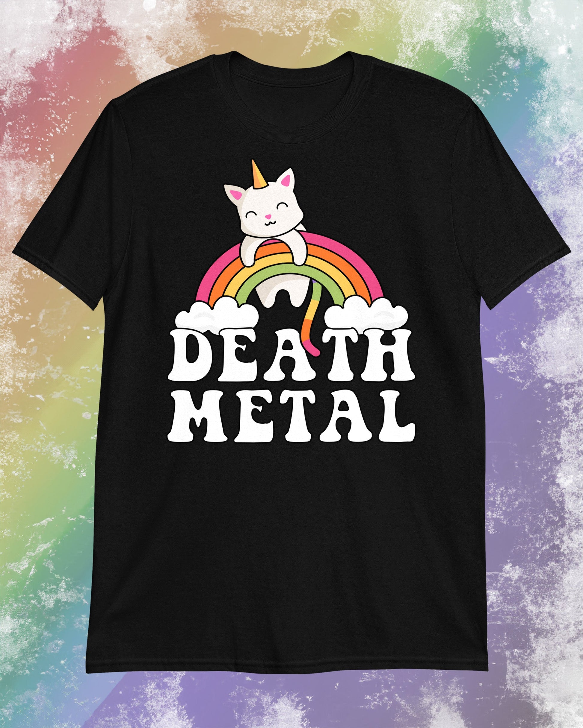 Death Metal Kitty T-Shirt - Blegh Hats