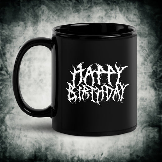 Happy Birthday Metalhead Coffee Mug - Blegh Hats