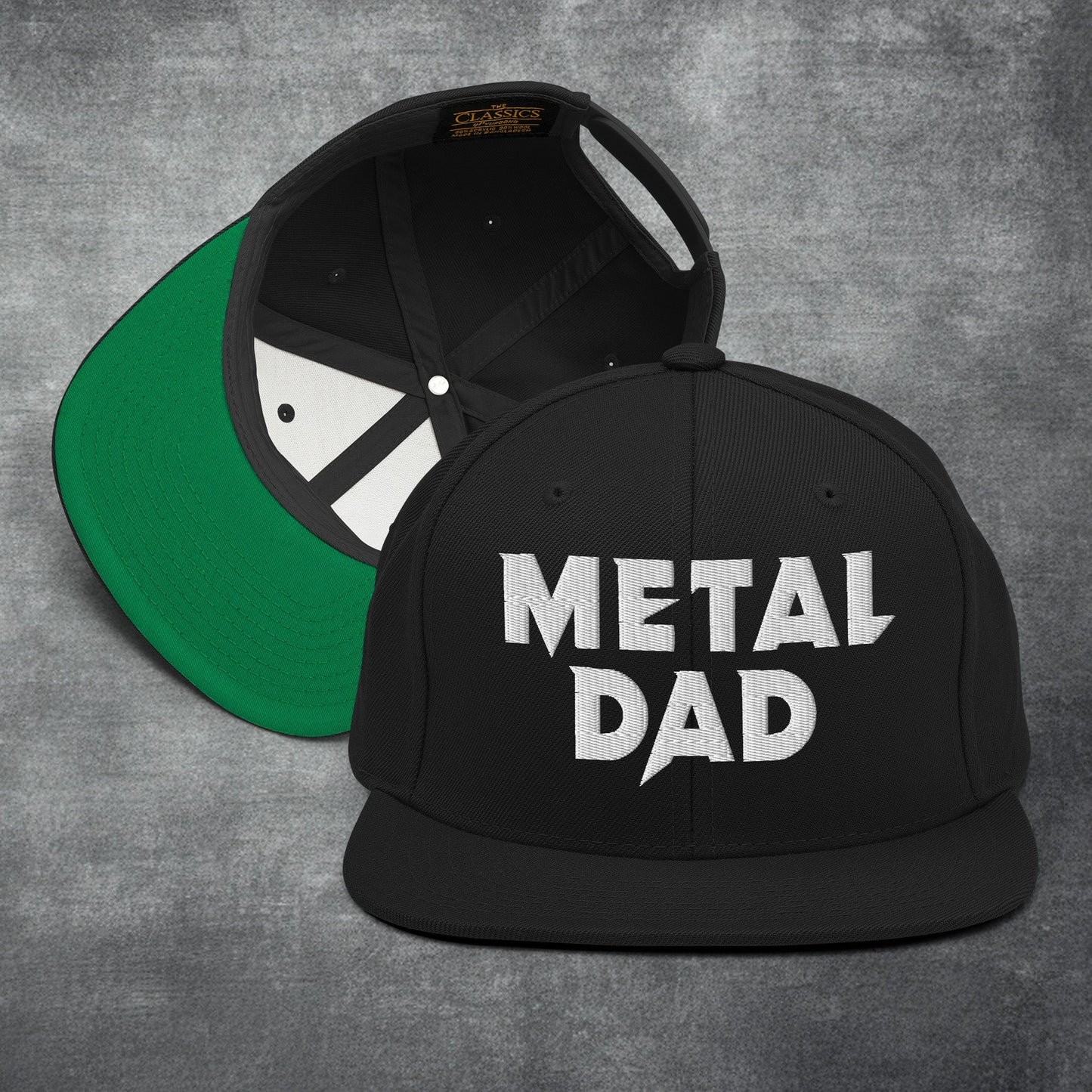 Metal Dad Snapback Hat - Blegh Hats