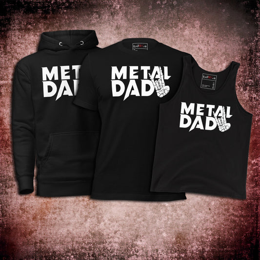 Metal Dad T-Shirt/Hoodie/Tank Top - Blegh Hats