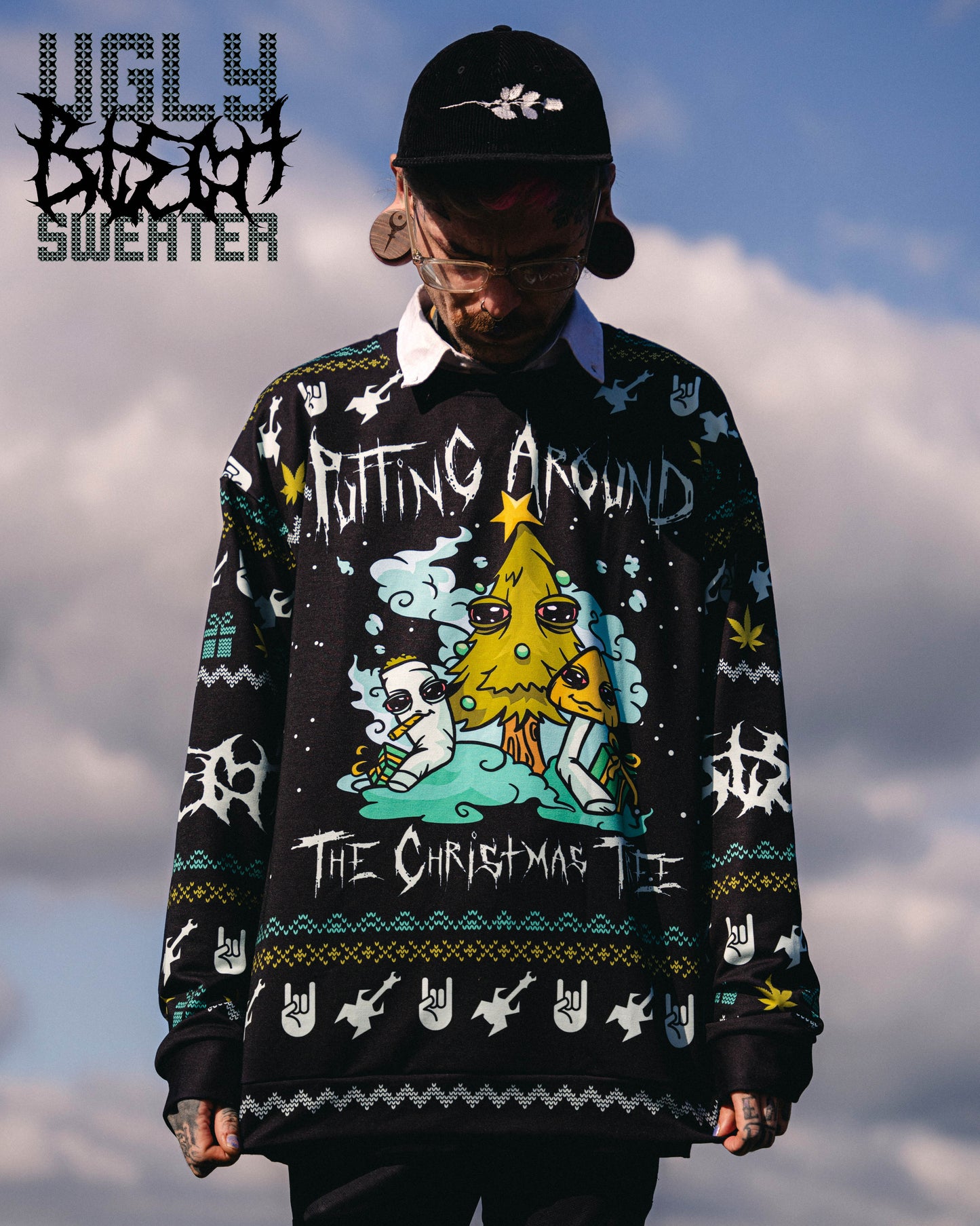 Puffing Around The Christmas Tree Sweater - Blegh Hats