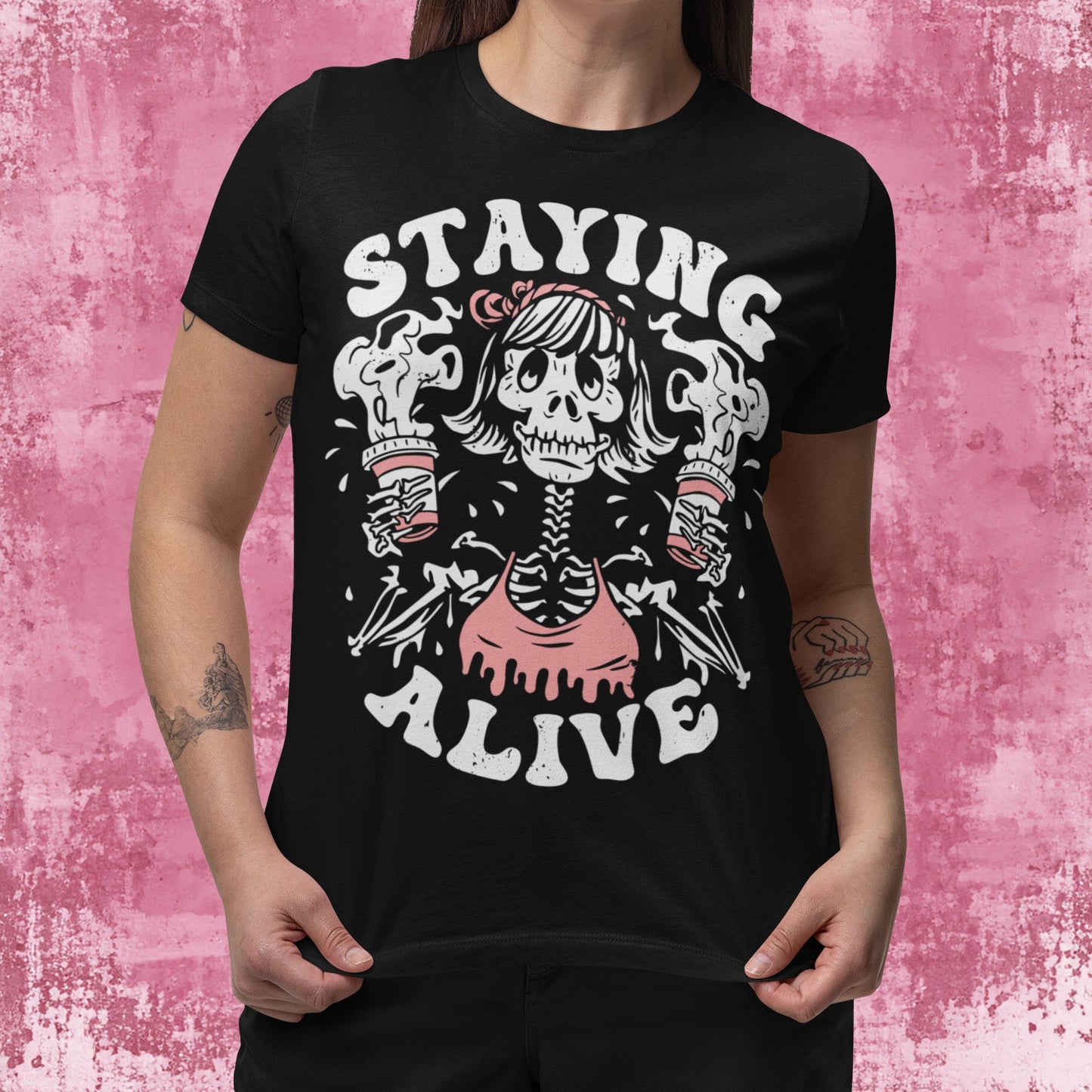 Staying Alive T-Shirt - Blegh Hats