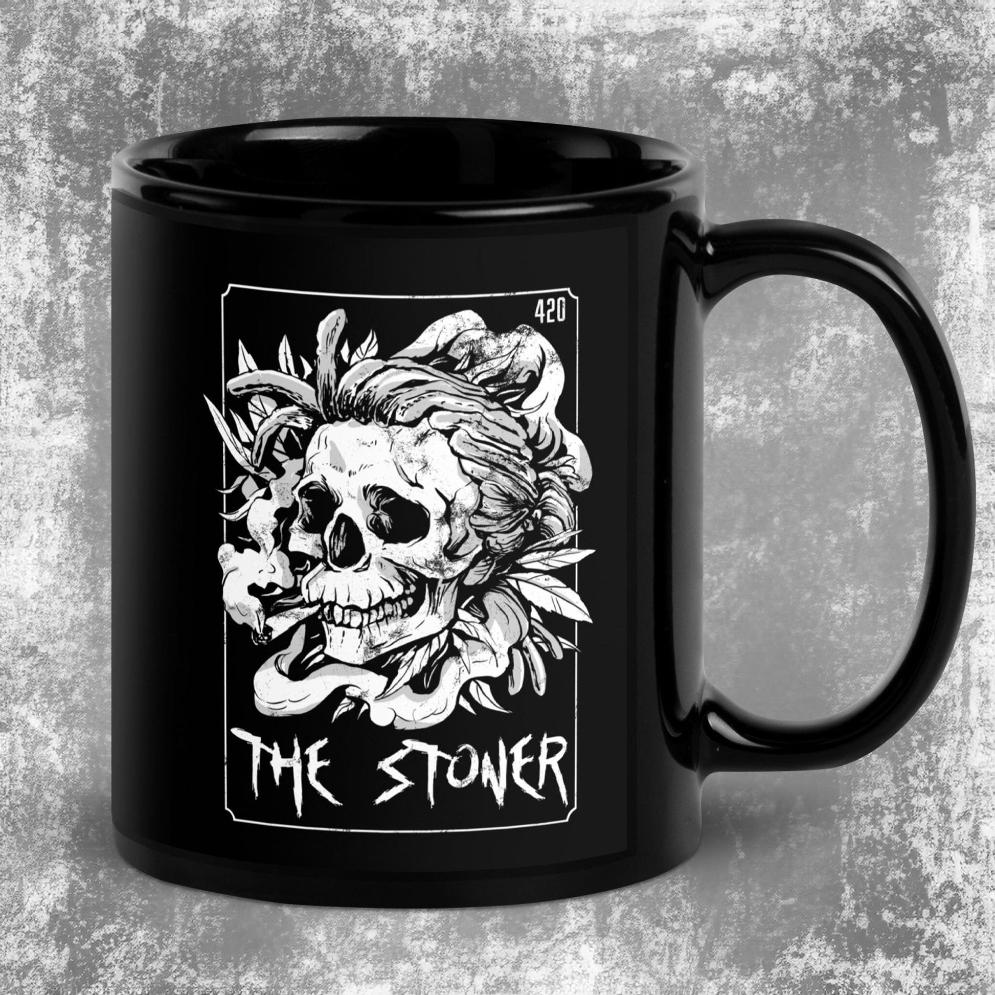 The Stoner Tarot Card Mug Skeleton - Blegh Hats