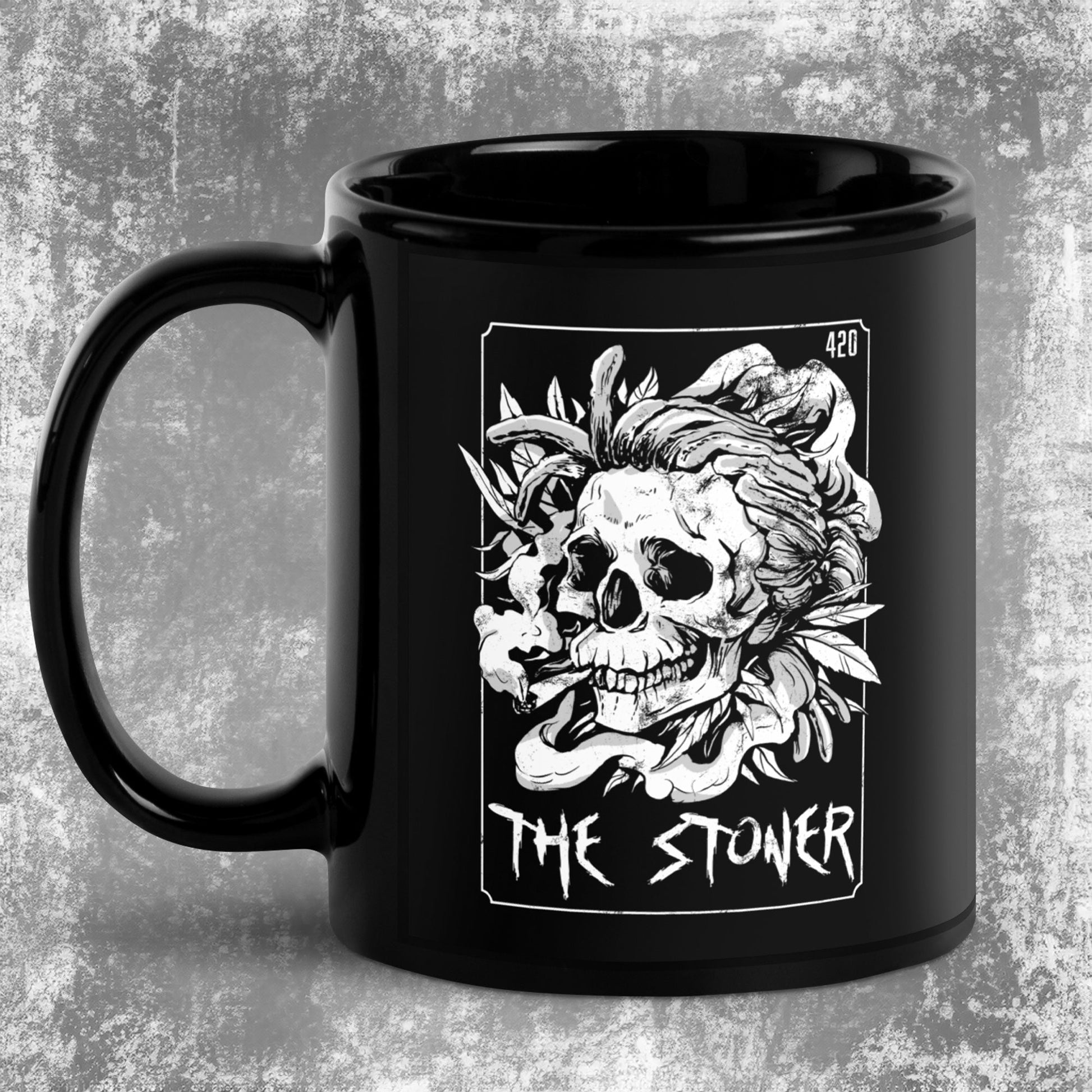 The Stoner Tarot Card Mug Skeleton - Blegh Hats