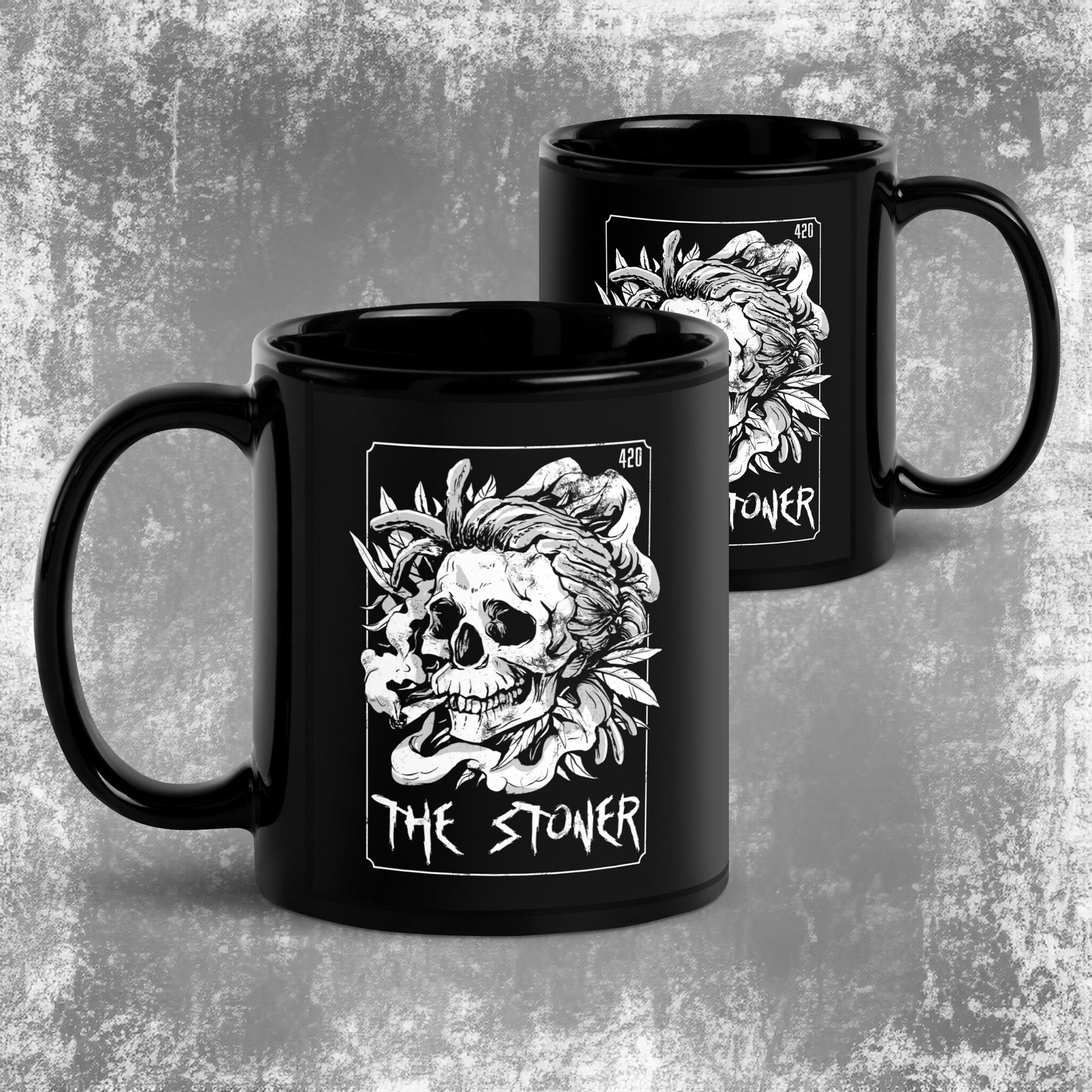 The Stoner Tarot Card Mug Skeleton - Blegh Hats