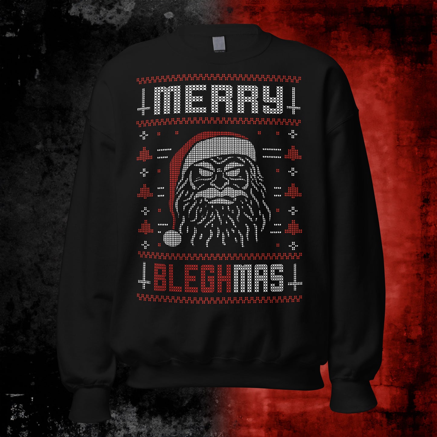 Blegh Christmas Sweater Gift For Metalheads