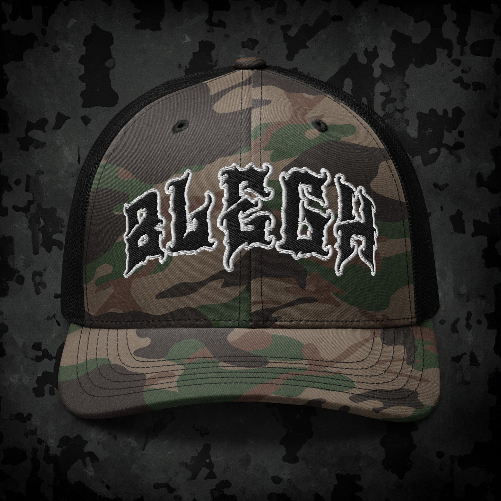 Blegh Camouflage Trucker Hat - Blegh Hats