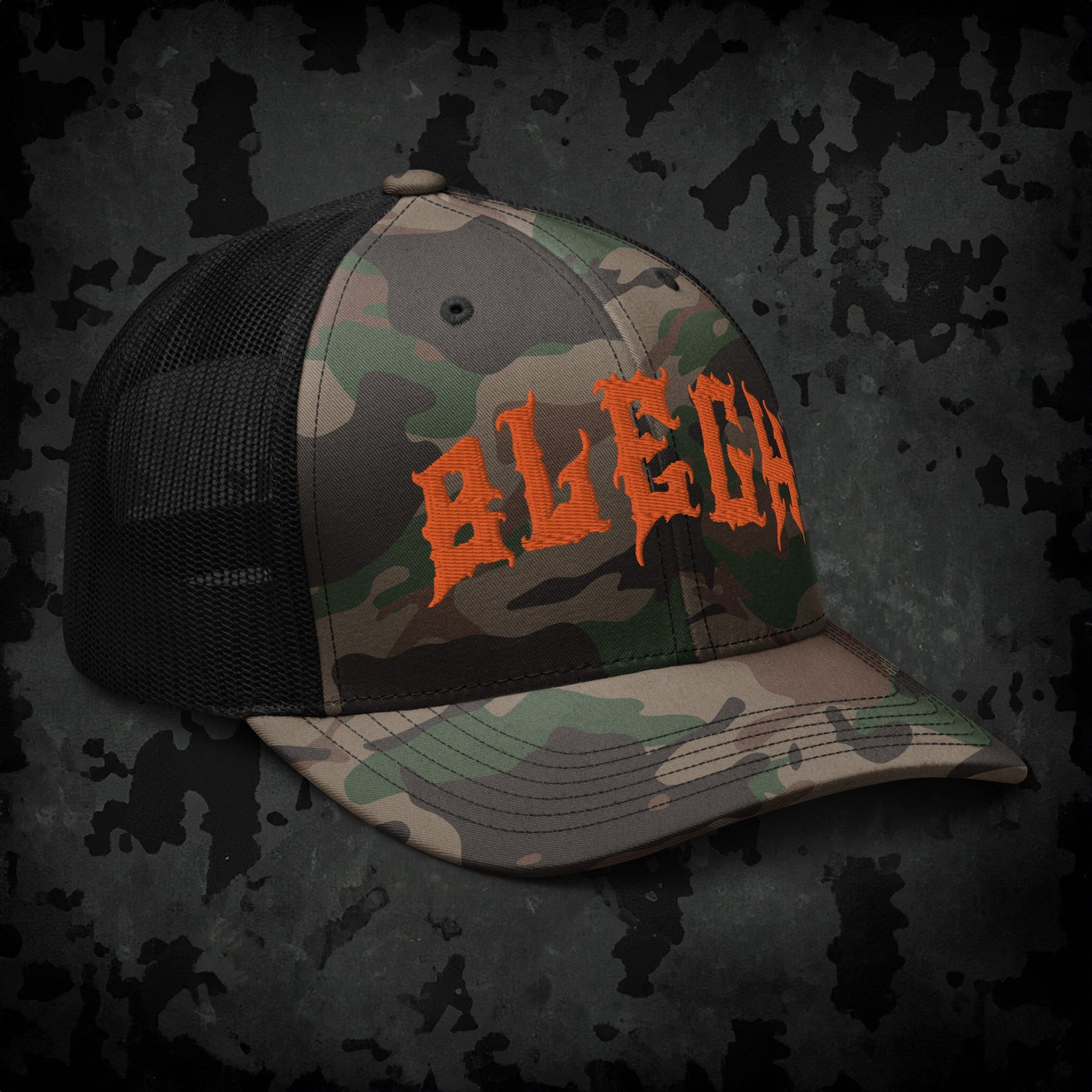 Blegh Camouflage Trucker Hat - Blegh Hats