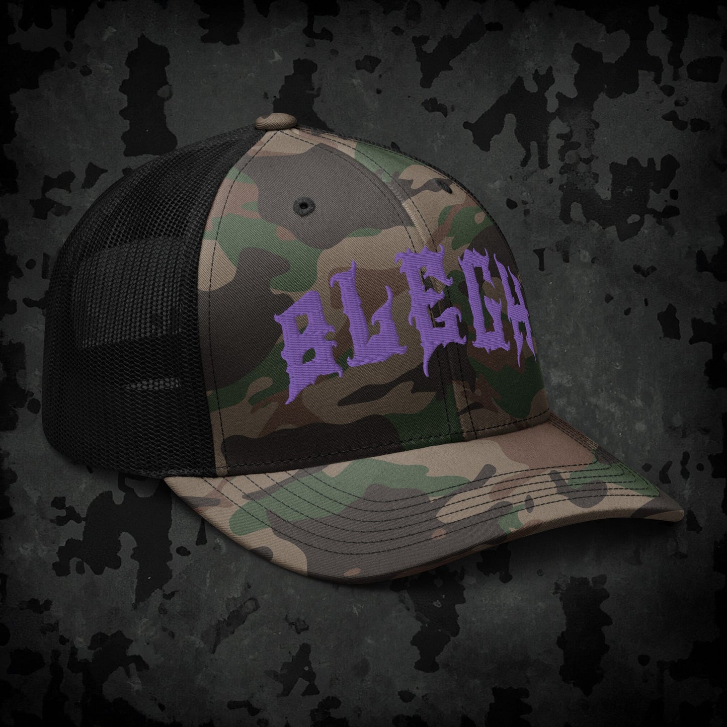 Blegh Camouflage Trucker Hat - Blegh Hats