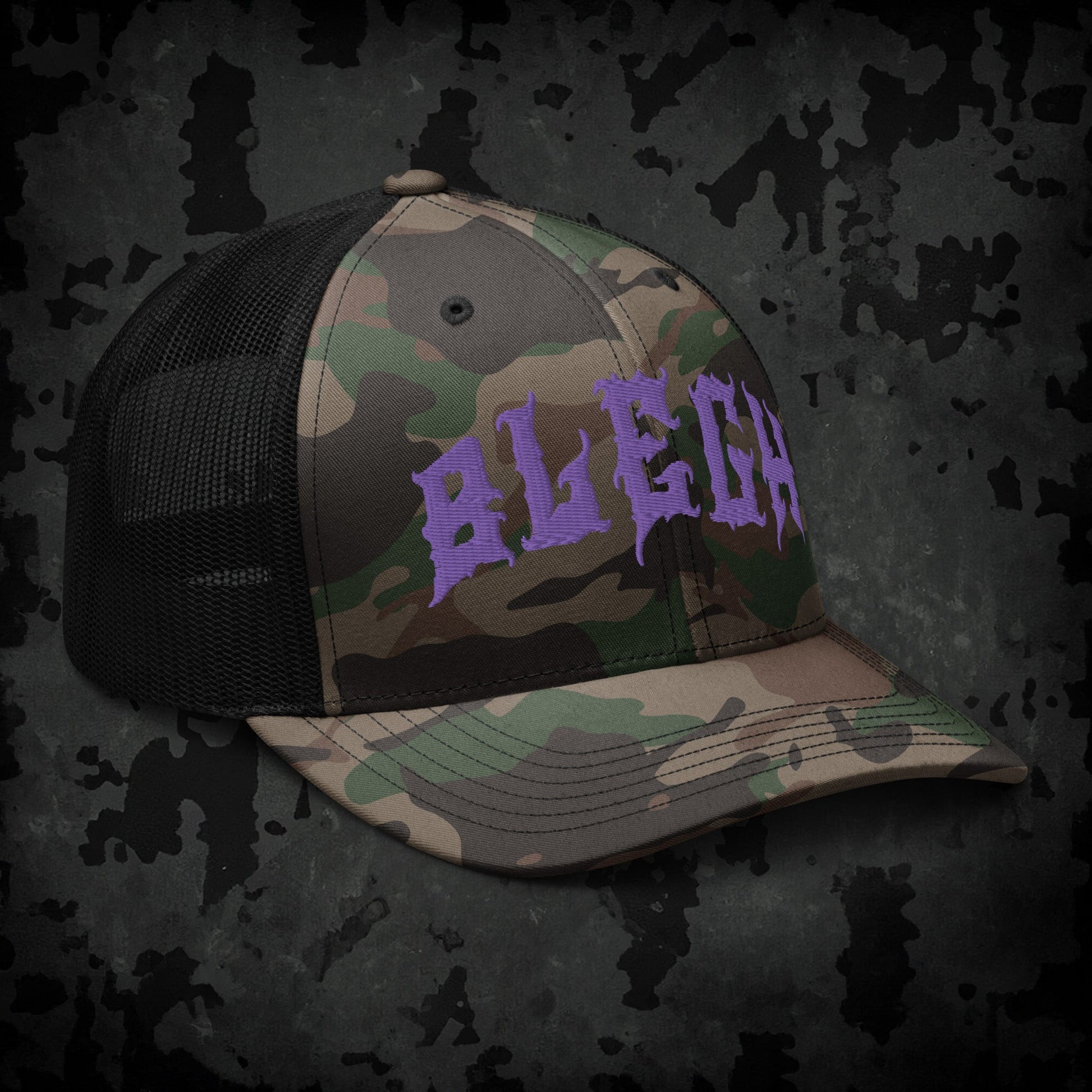 Blegh Camouflage Trucker Hat - Blegh Hats