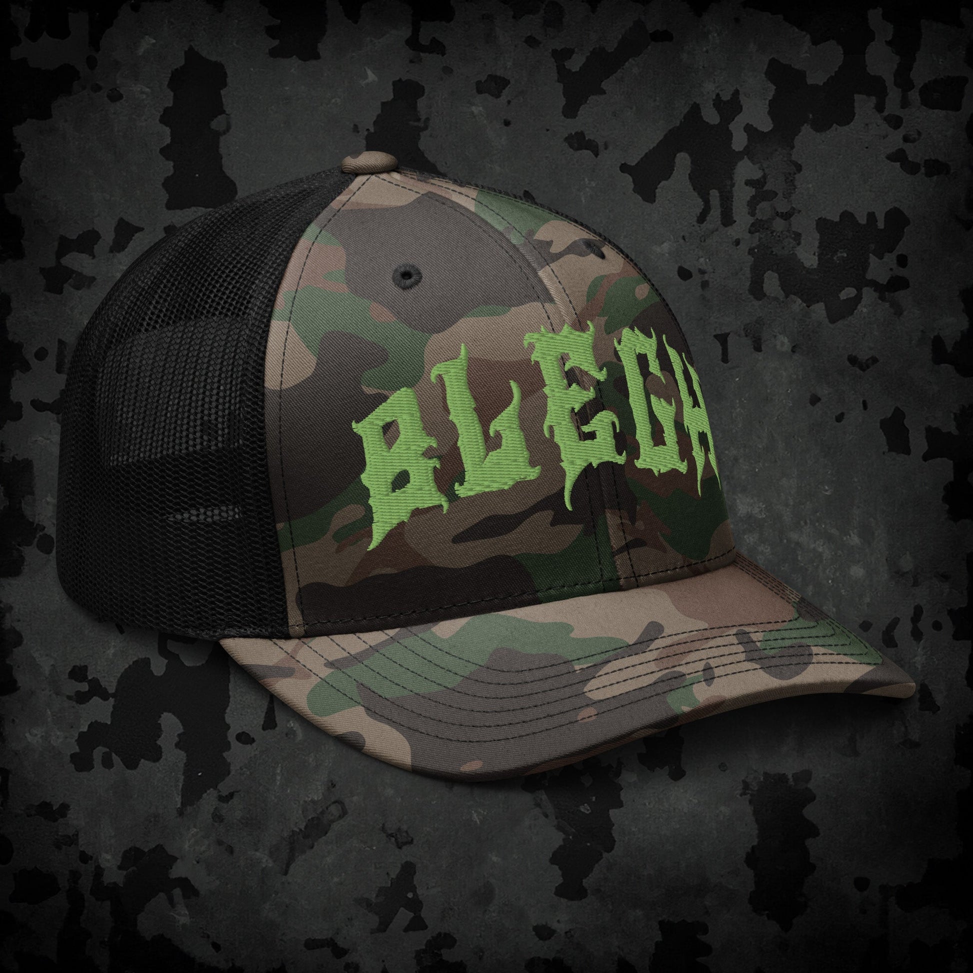 Blegh Camouflage Trucker Hat - Blegh Hats