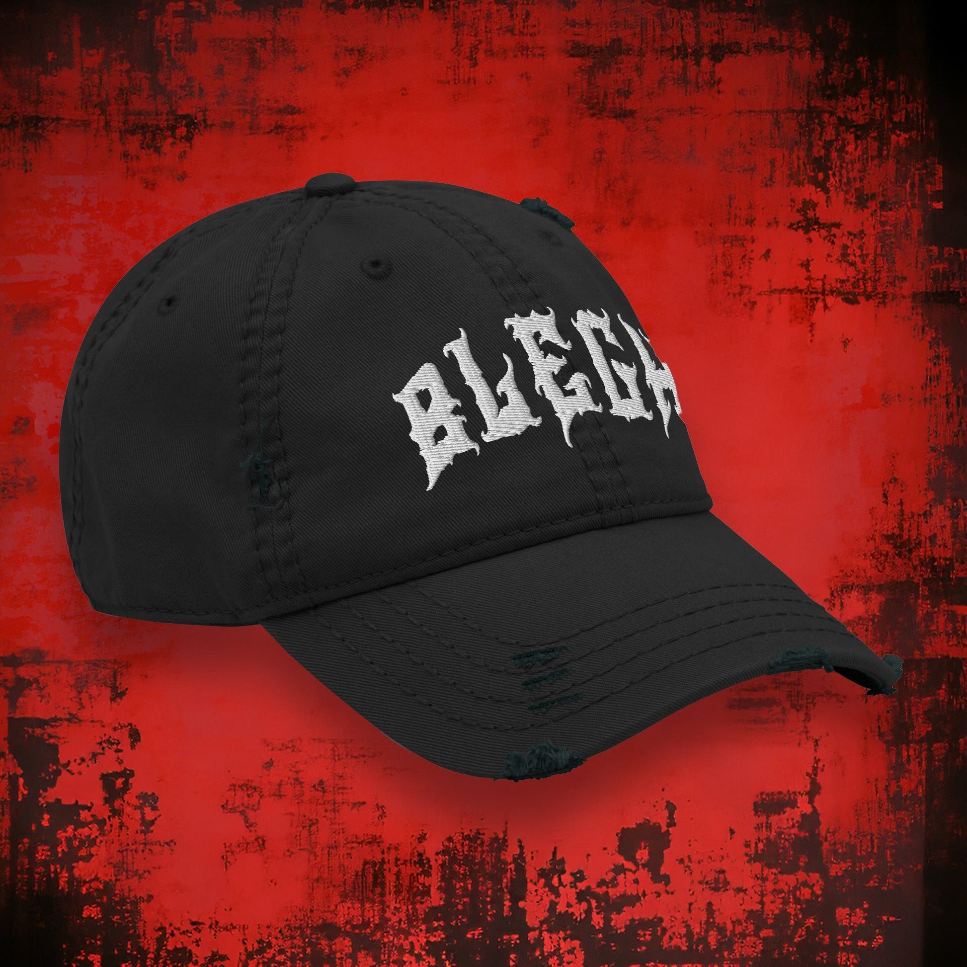 Blegh Distressed Dad Hat - Blegh Hats