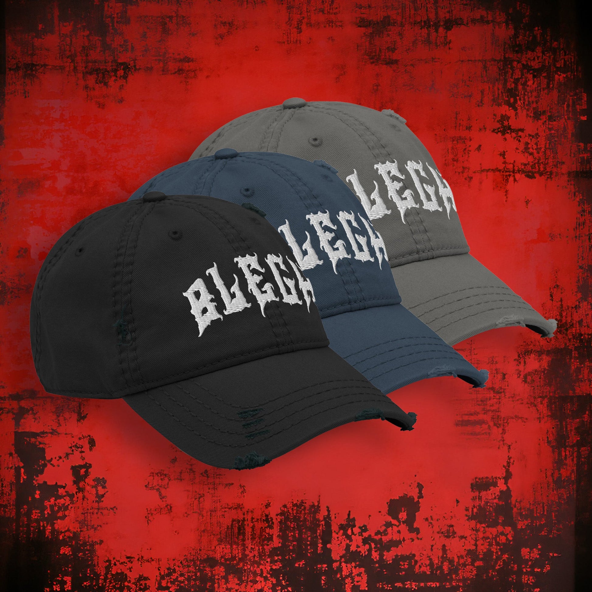 Blegh Distressed Dad Hat - Blegh Hats