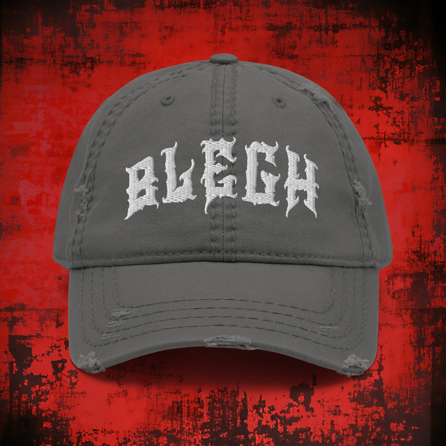 Blegh Distressed Dad Hat - Blegh Hats