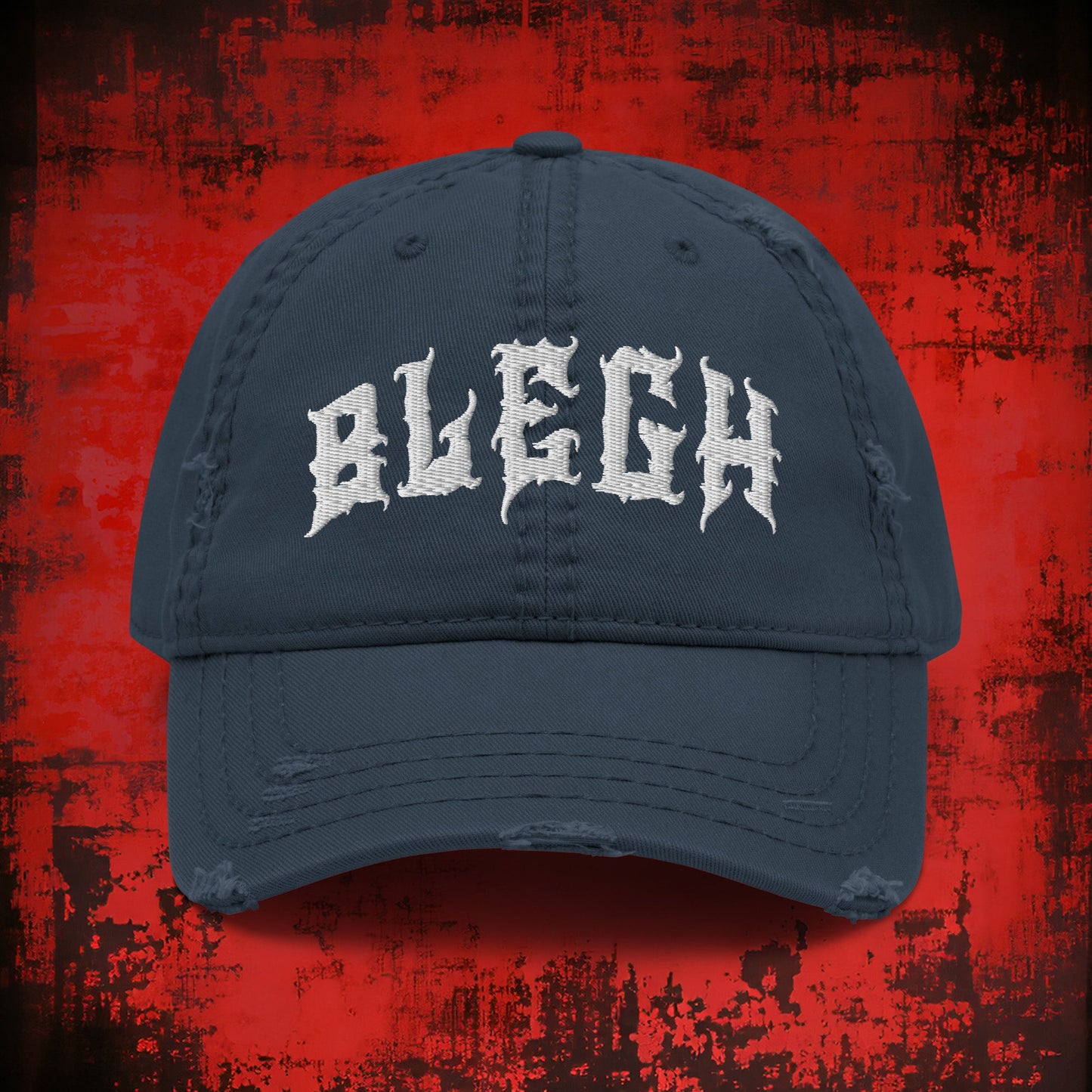 Blegh Distressed Dad Hat - Blegh Hats