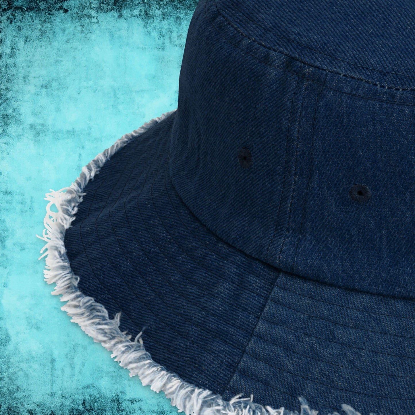 Blegh Distressed Denim Bucket Hat - Blegh Hats