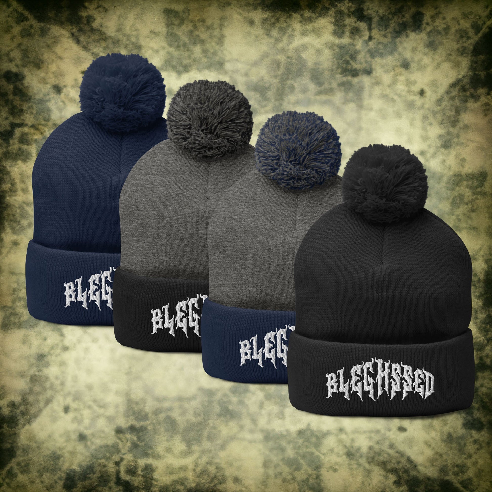 Bleghssed Pom-Pom Beanie - Blegh Hats