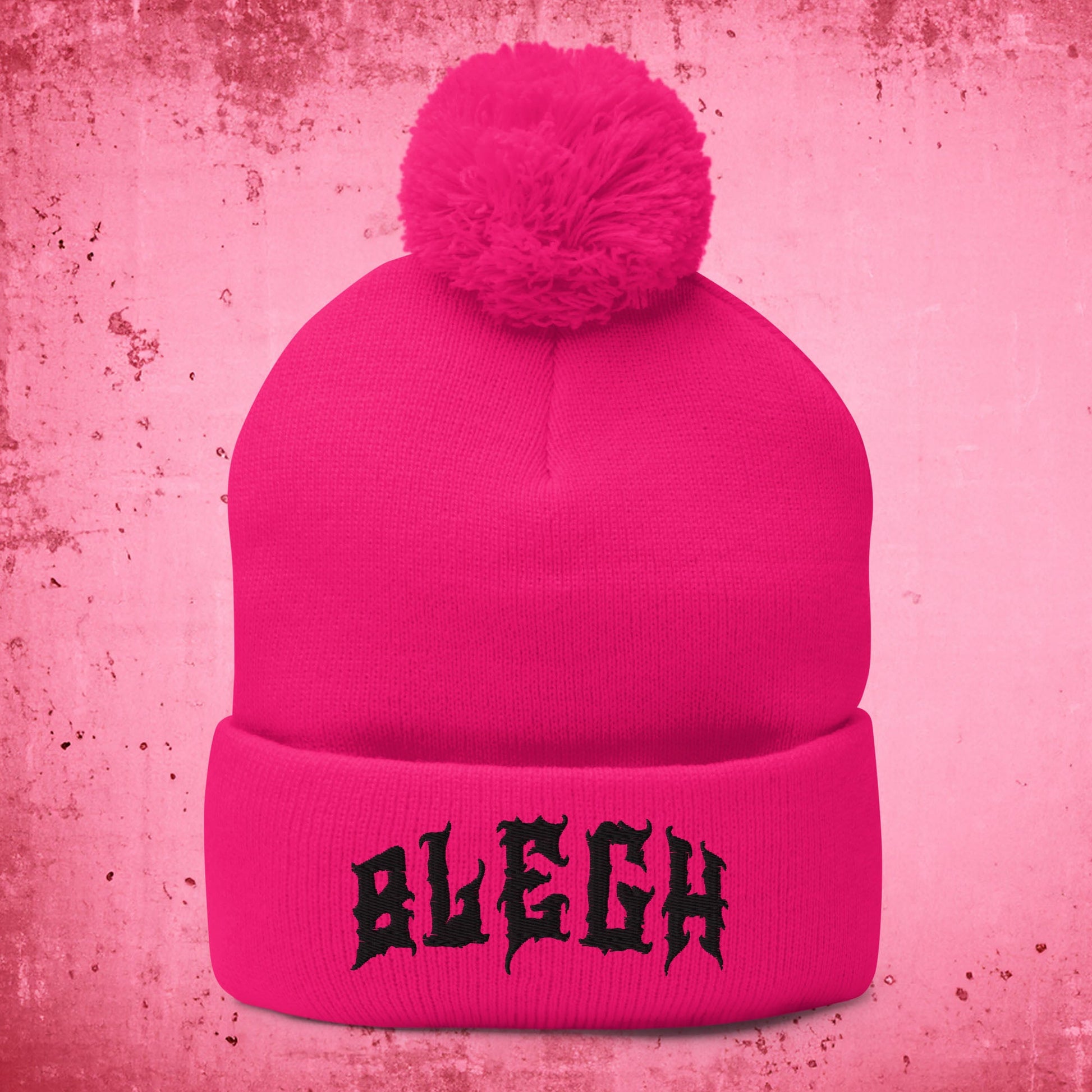 Bright Blegh Pom-Pom Beanie - Blegh Hats