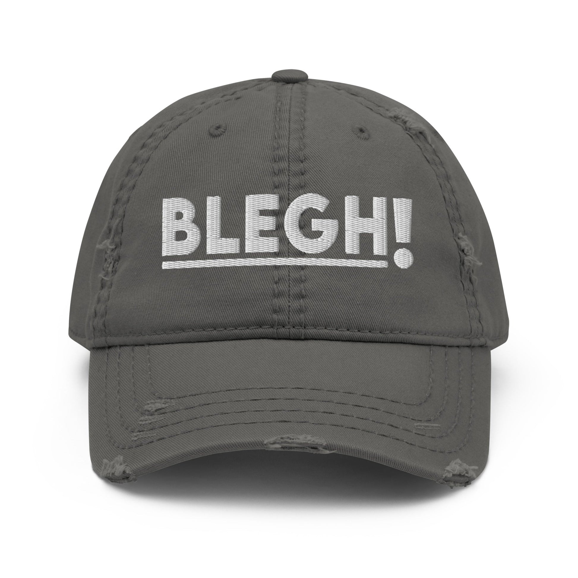 Classic Blegh Distressed Dad Hat - Blegh Hats