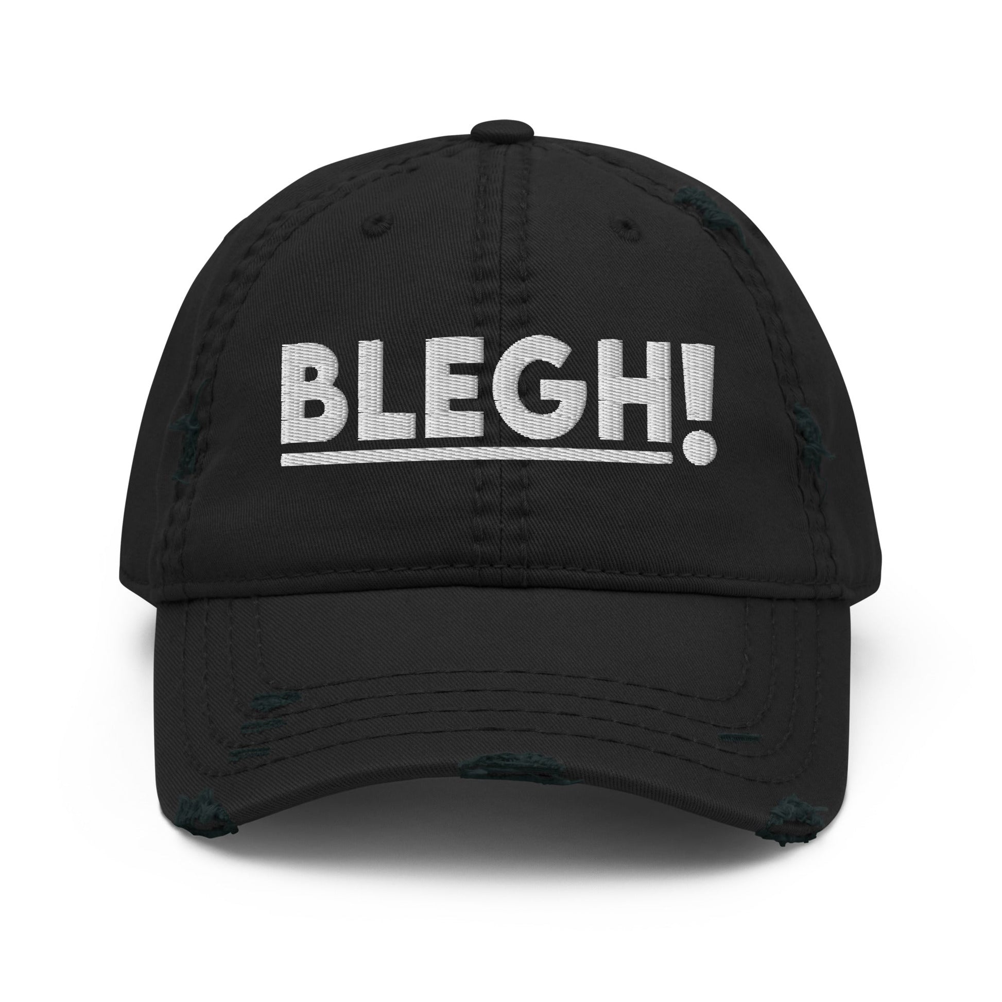 Classic Blegh Distressed Dad Hat - Blegh Hats