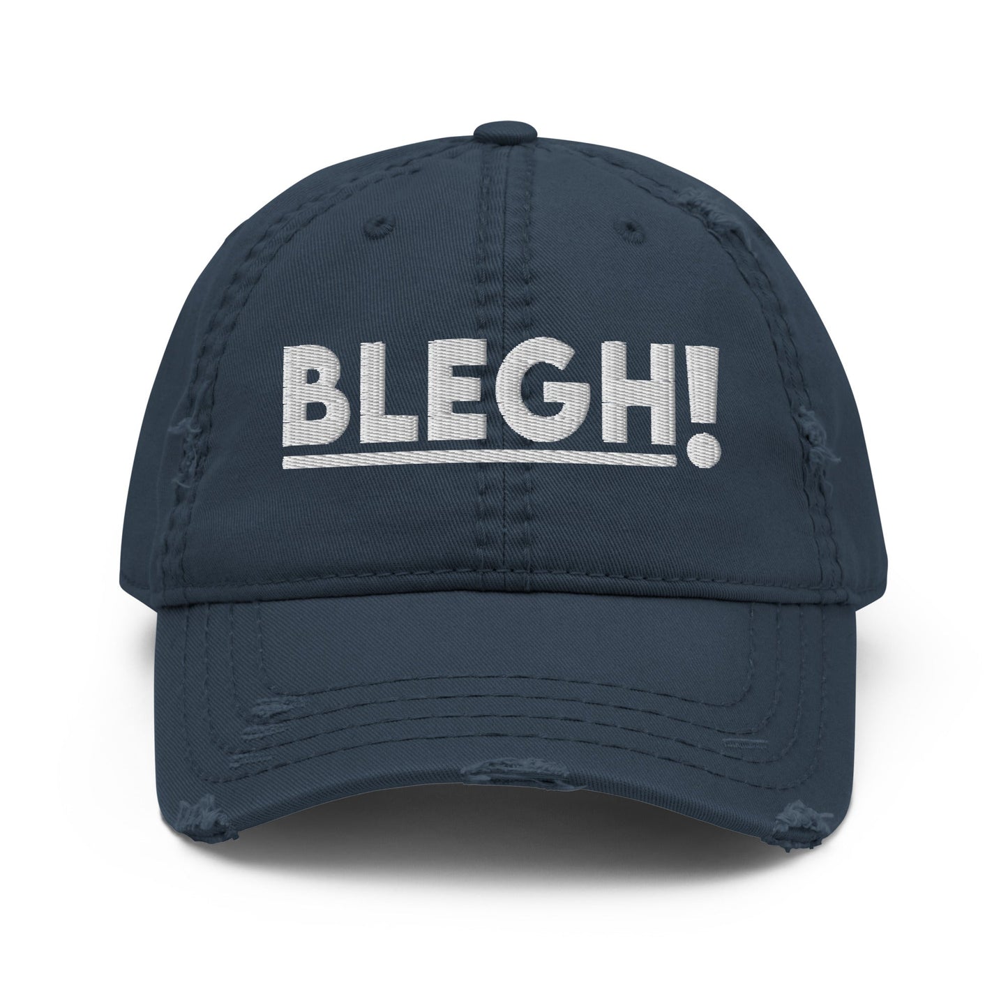 Classic Blegh Distressed Dad Hat - Blegh Hats