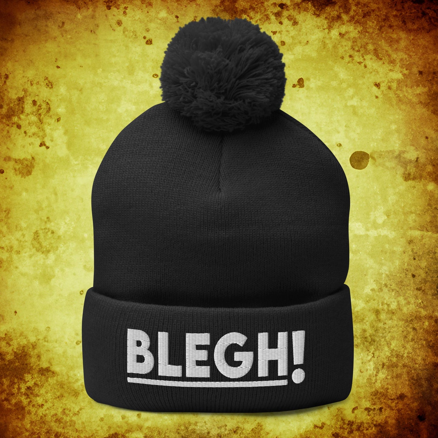 Classic Blegh Pom-Pom Beanie - Blegh Hats