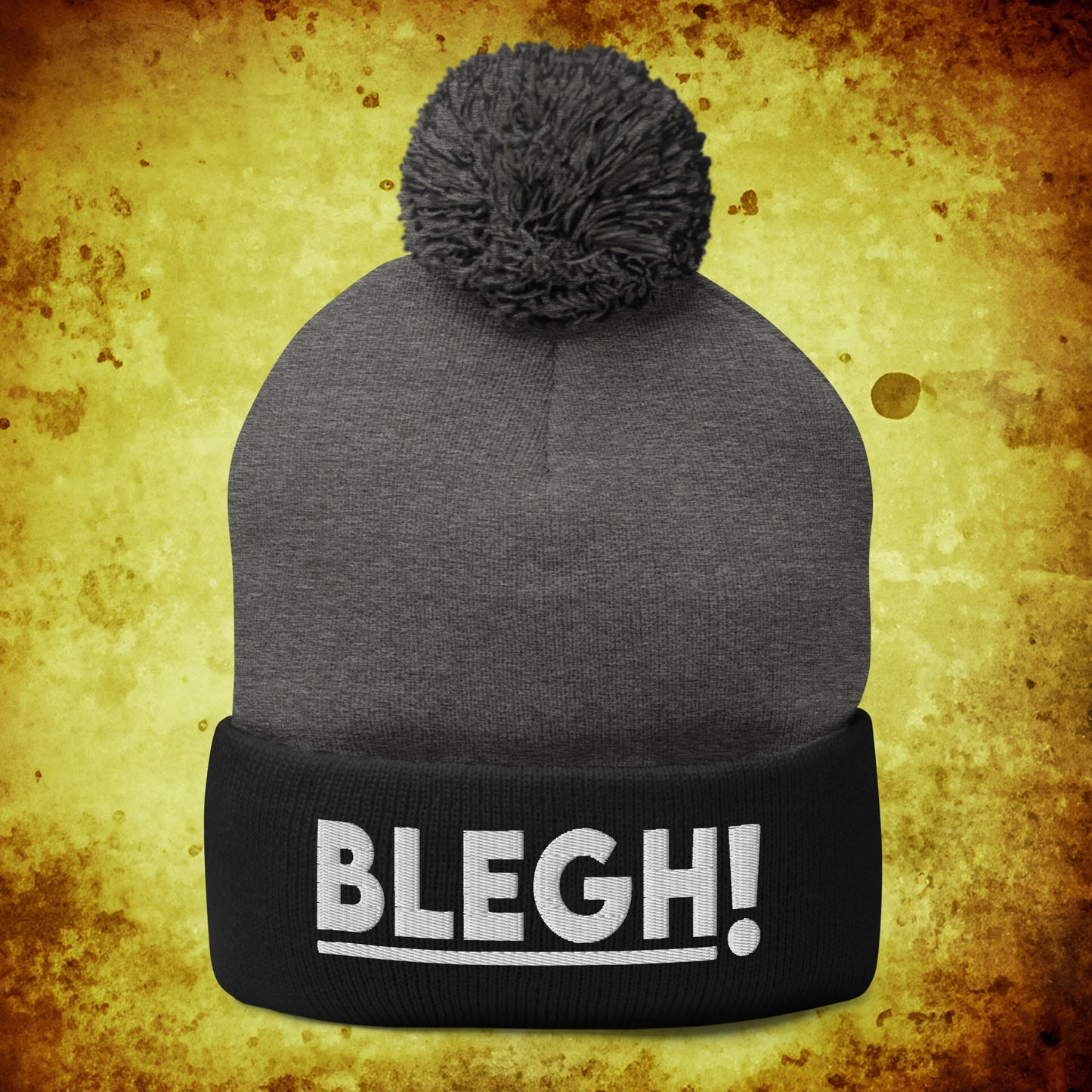 Classic Blegh Pom-Pom Beanie - Blegh Hats