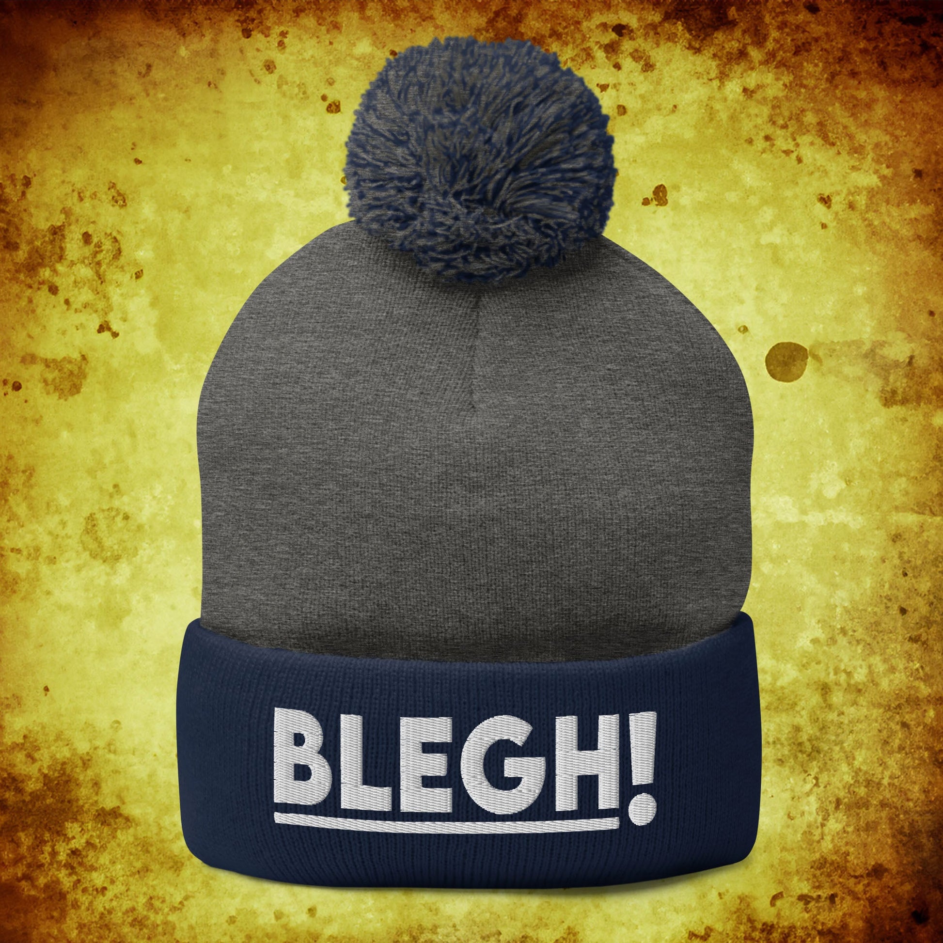 Classic Blegh Pom-Pom Beanie - Blegh Hats