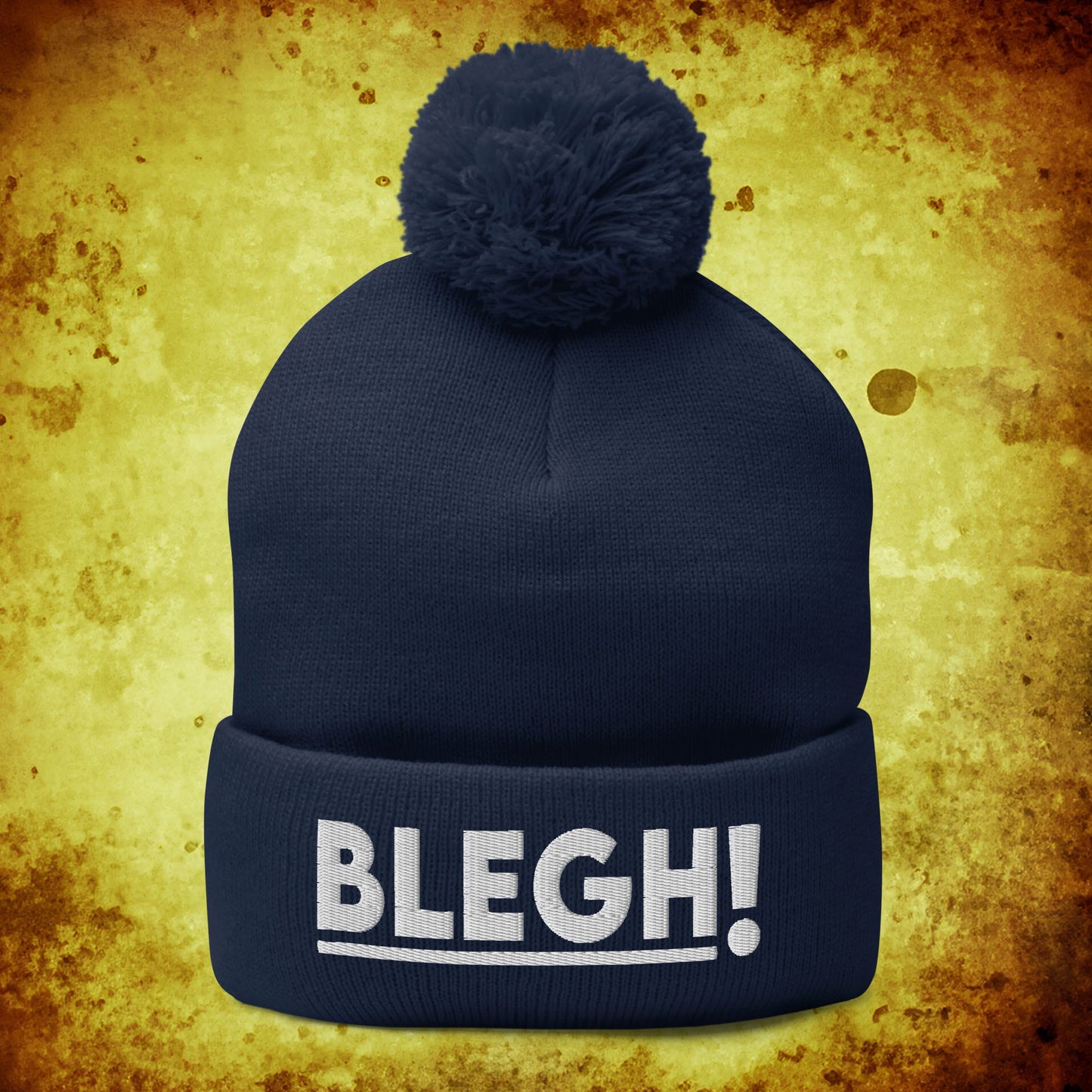 Classic Blegh Pom-Pom Beanie - Blegh Hats