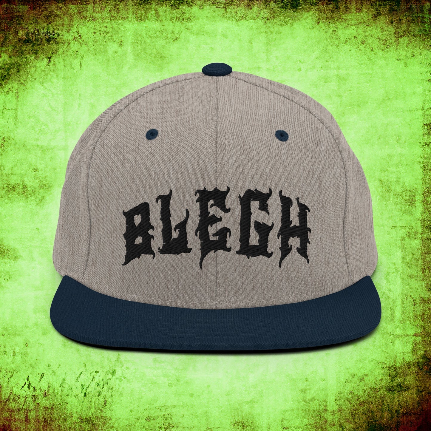 Classic Heather Blegh Snapback Hat - Blegh Hats