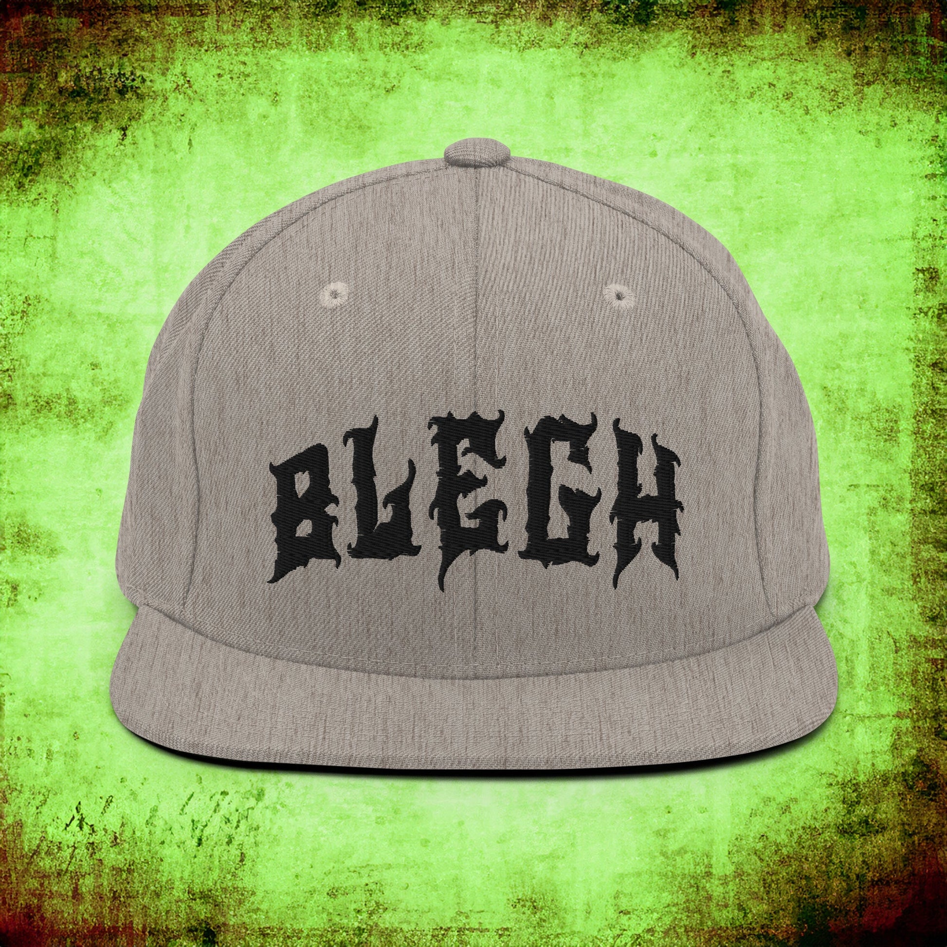 Classic Heather Blegh Snapback Hat - Blegh Hats