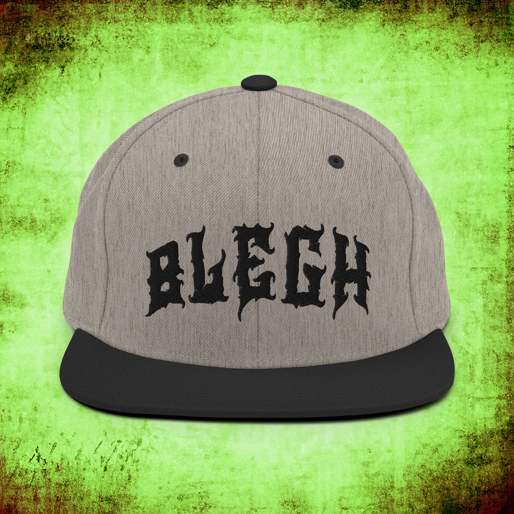 Classic Heather Blegh Snapback Hat - Blegh Hats