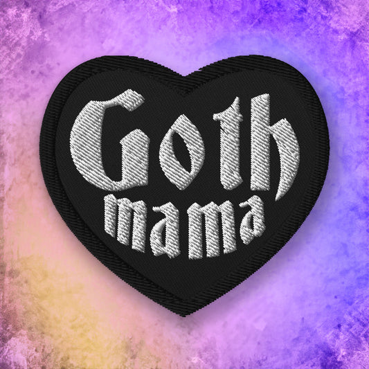 Goth Mama Heart Patch - Blegh Hats