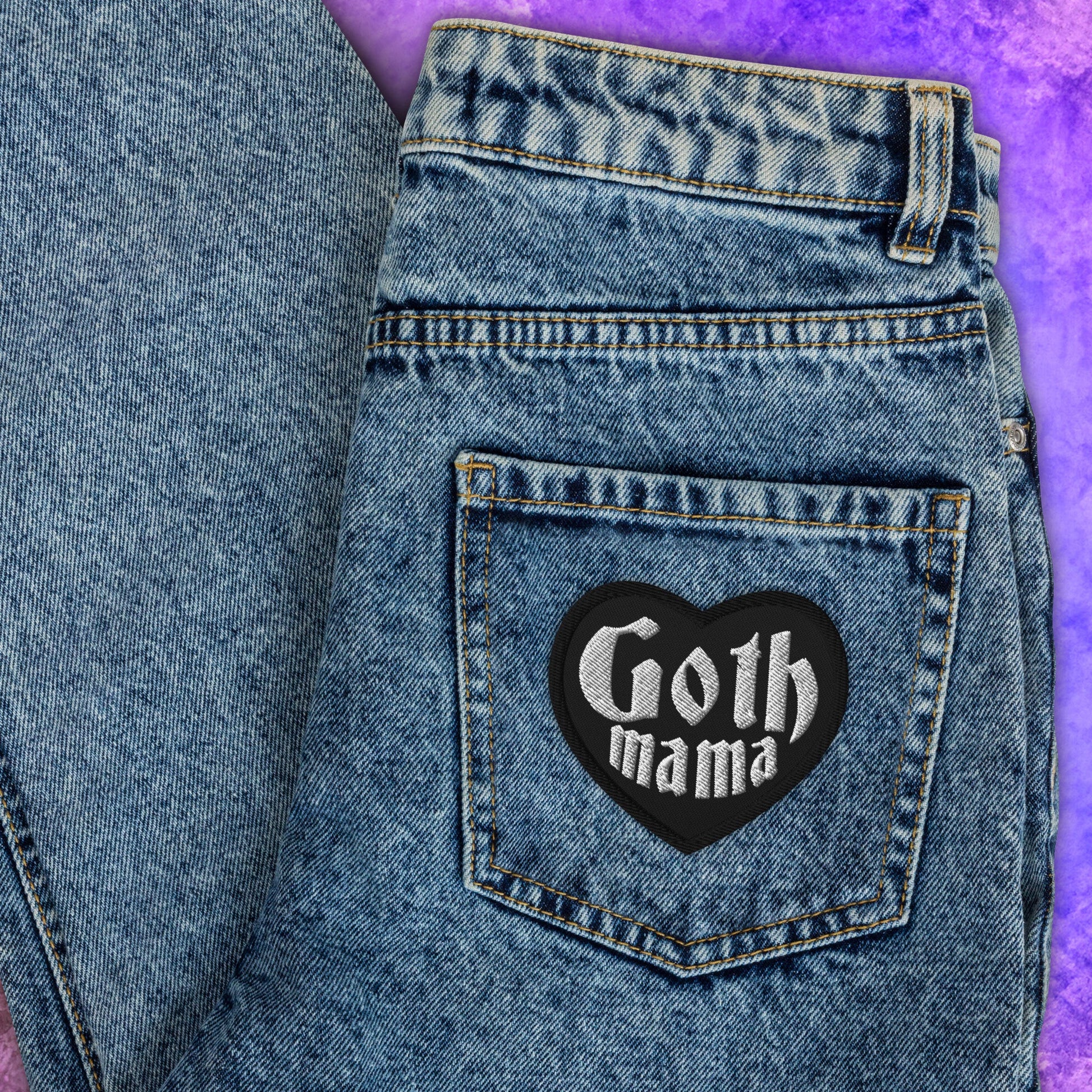 Goth Mama Heart Patch - Blegh Hats