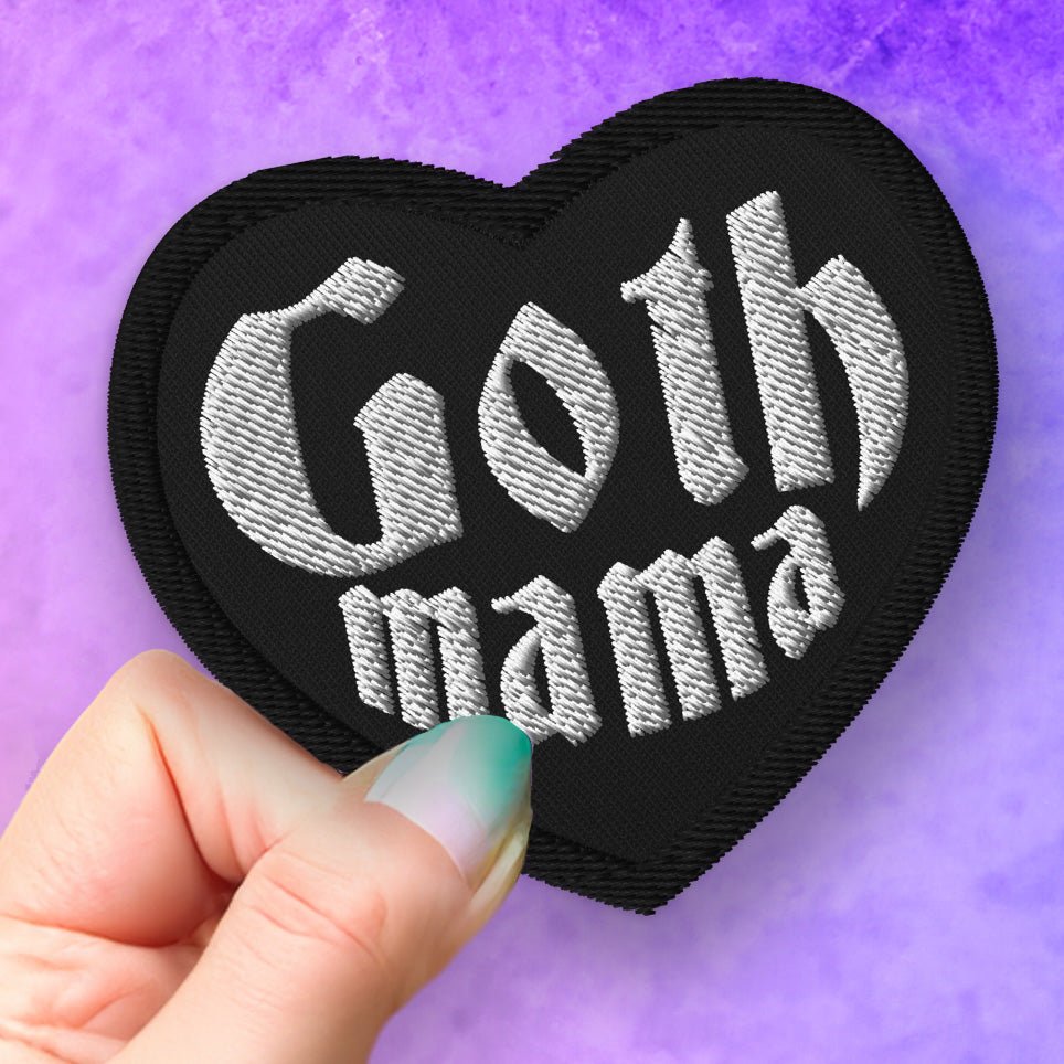 Goth Mama Heart Patch - Blegh Hats