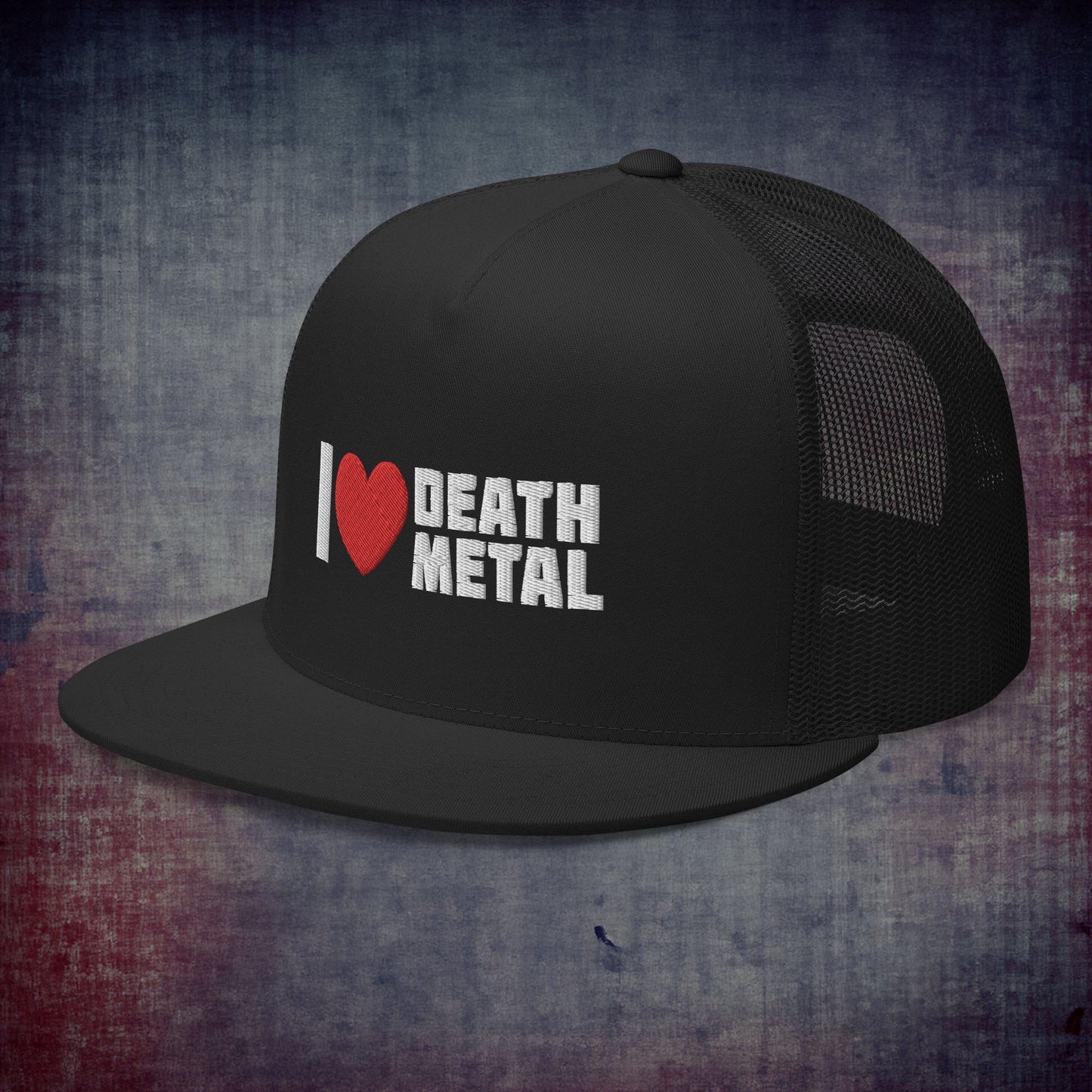 I Love Death Metal Trucker Hat - Blegh Hats