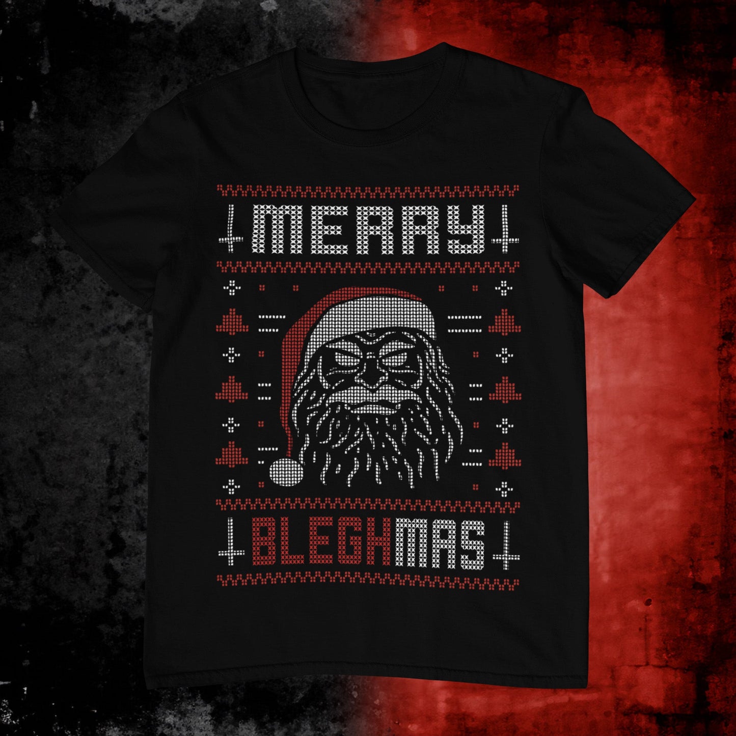 Merry Bleghmas Ugly Christmas Sweater/T-Shirt - Blegh Hats