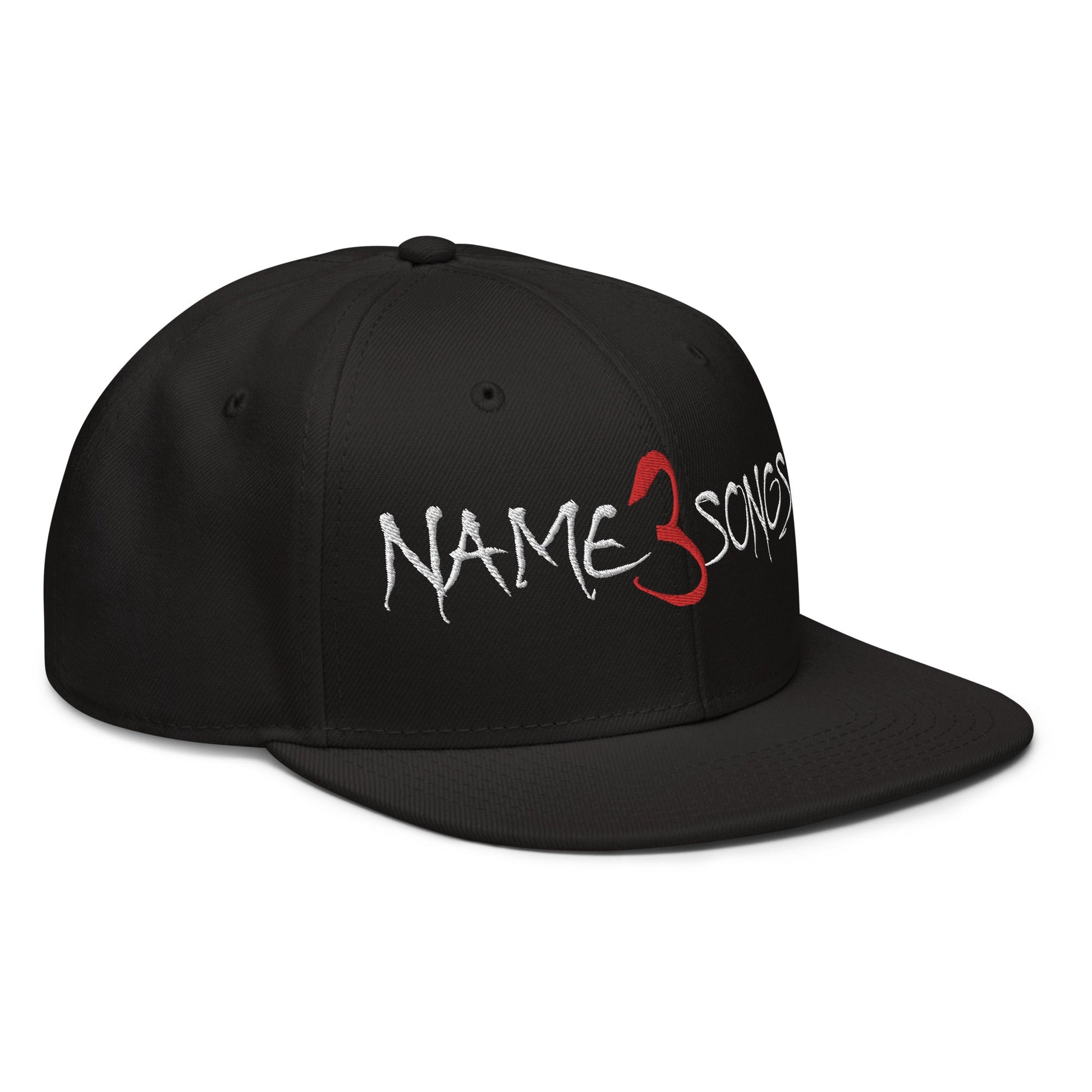 Name 3 Songs Snapback Hat - Blegh Hats