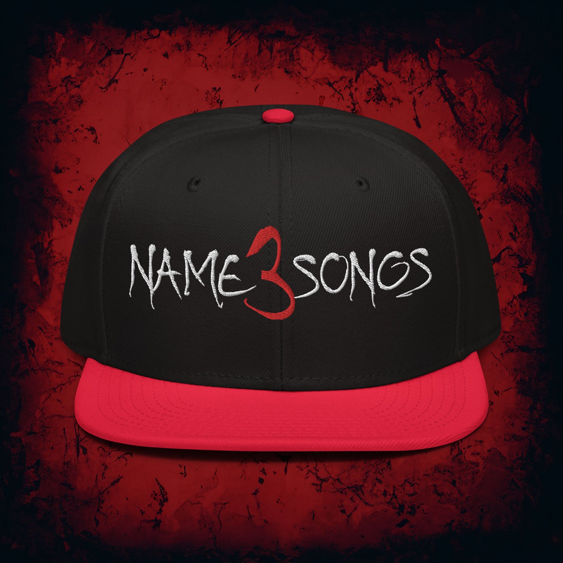 Name 3 Songs Snapback Hat - Blegh Hats