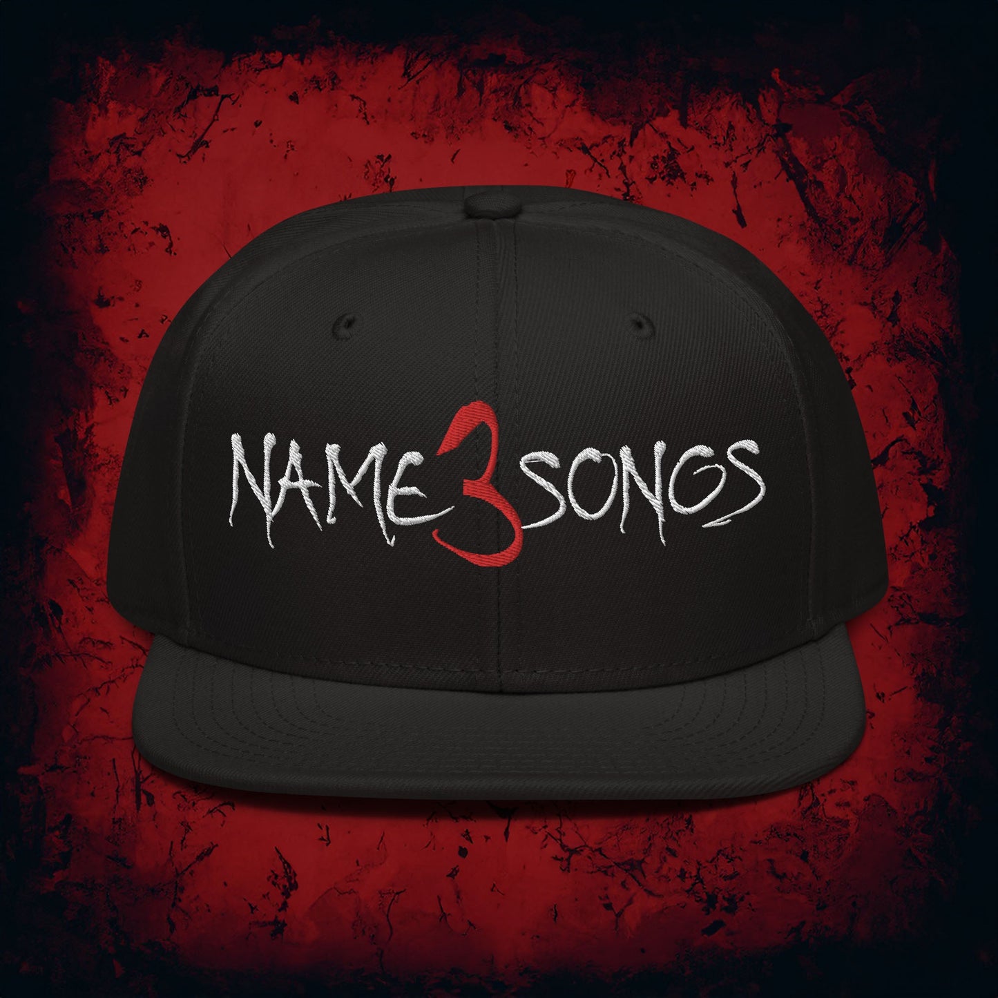 Name 3 Songs Snapback Hat - Blegh Hats