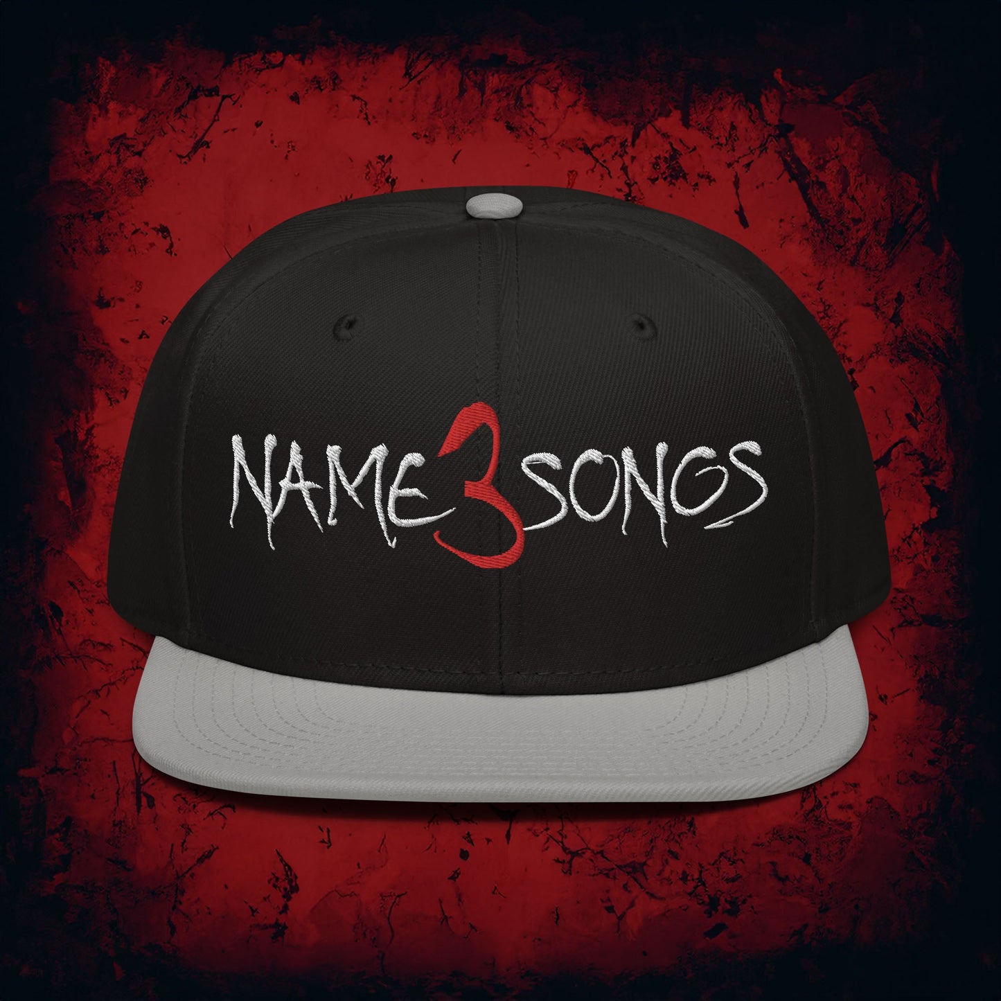 Name 3 Songs Snapback Hat - Blegh Hats