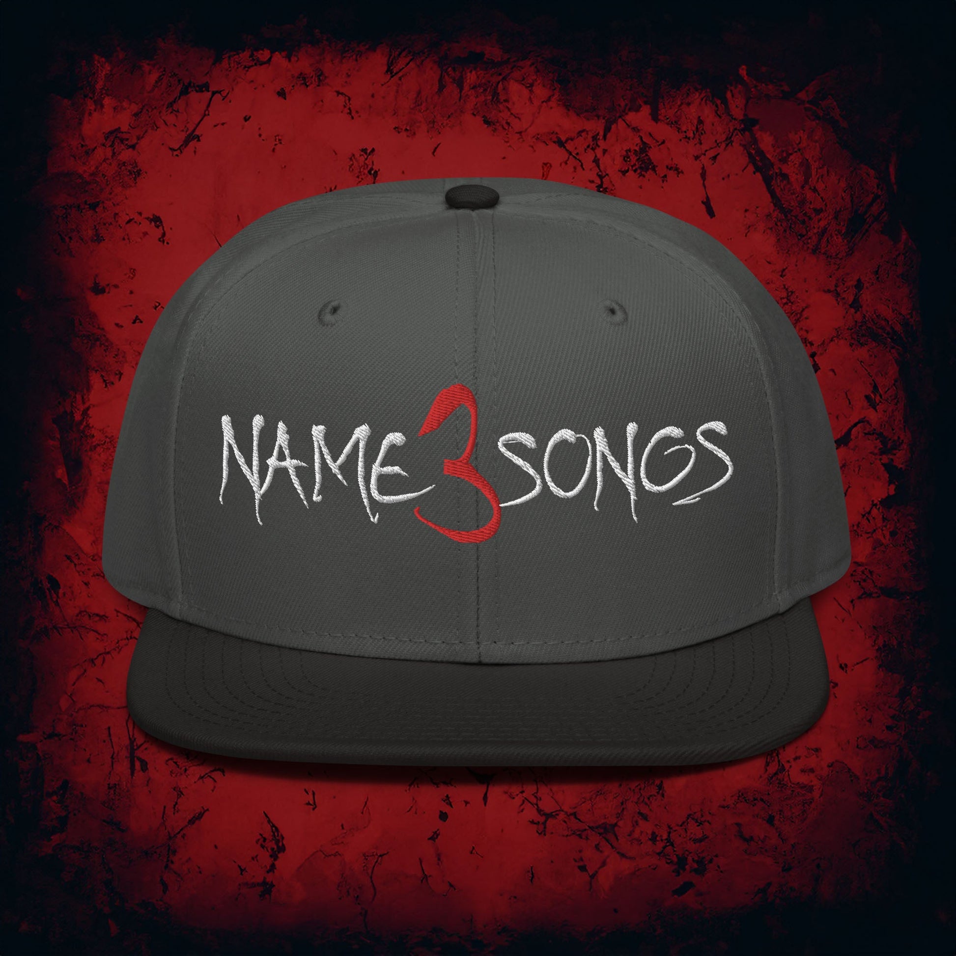 Name 3 Songs Snapback Hat - Blegh Hats